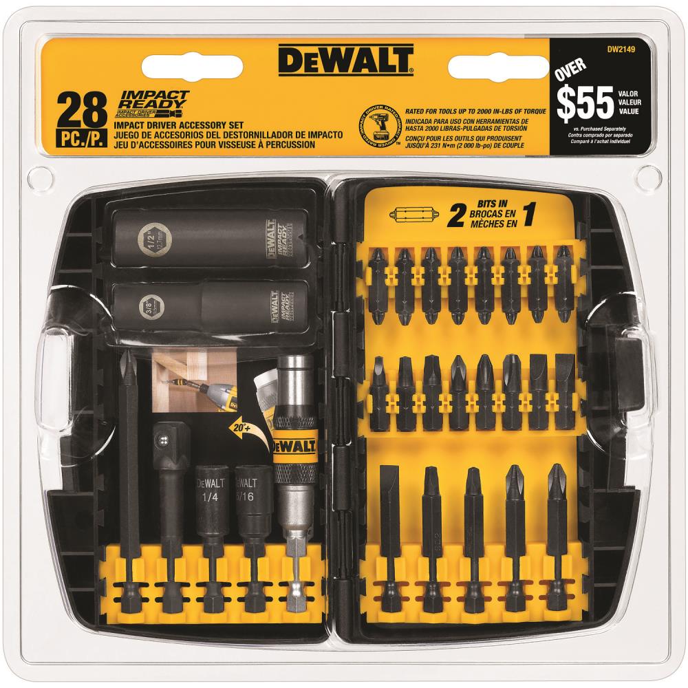 DeWALT DW2149 28 piece Impact Ready Screwdriving Set Tool Authority