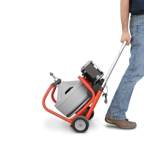 RIDGID K-400 (27013) Drain Cleaner with Auto Feed , C-45 1/2" x 75' Solid Core (Integral Wound) Cable and Cart