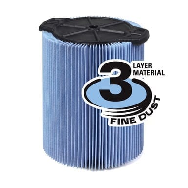 Ridgid 72952 VF5000 Fine Dust 3-Layer Pleated Paper Filter