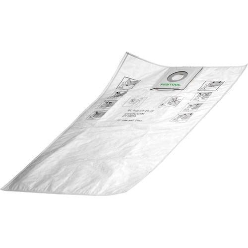 Festool 497539 SELF CLEAN Filter Bags for CT 48, 5-Pack