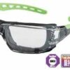 Brass Knuckle BKDST-1010SN Grasshopper Green Deluxe Safety Goggles (Smoke) 5