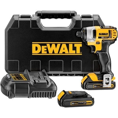 20V Cordless 1/4 in. Hex Compact Impact Driver Kit with 1.5Ah Battery,  Rapid Charger