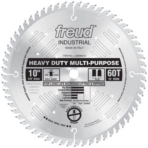 Freud LU82M010 10" Heavy Duty Multi-purpose Blade 1