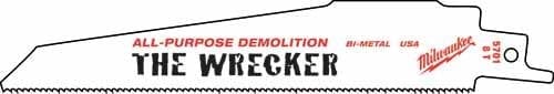 Milwaukee 48-00-8711 Wrecker Sloped Profile Demolition Blade 12" 8 Tooth (25 Pack) 1