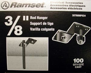 Ramset 38TRHMP034 38TRHMP034 3/8" Rod Hanger w/3/4" Plated Pin 1