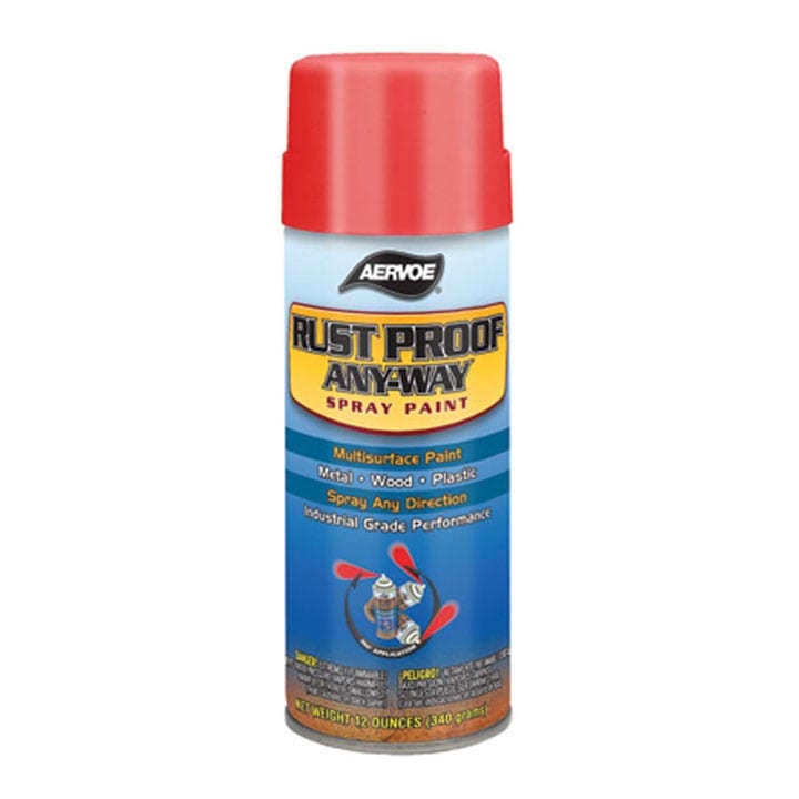 Aervoe 312 Flat Black Rust Proofing Spray Paint 16 oz 1