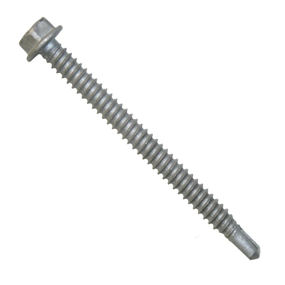 Buildex 1157000 TEKS® 3 HWH CL 1/4-14 X 3" Self-Drilling Screw, Steel to Steel