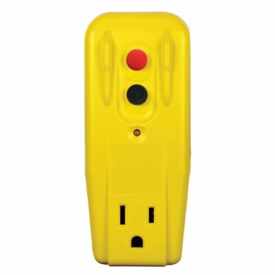 Tower Manufacturing 30439005 GFCI Single Outlet Adapter, 3-Wire