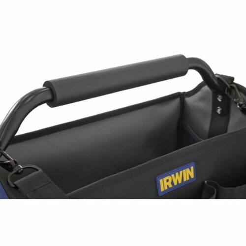 Irwin 1996704 18" Soft Sided Tool Tote Bag (metal handle view)