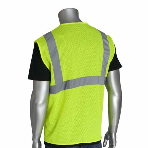PIP 302-MVG-OR Value Mesh Vest, Yellow (back)