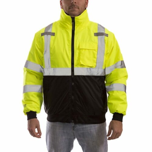 Tingley J26002 High Vis Insulated Bomber Jacket, Yellow-Green/Black
