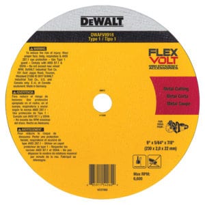 DeWALT DCS690X2 FLEXVOLT® 60V Max* Cordless Brushless 9 In. Cut-Off Saw Kit (Discontinued) 4