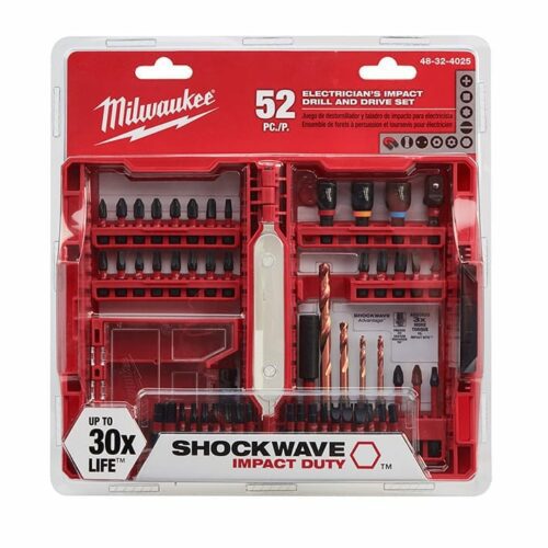 Milwaukee 48-32-4025 52-Piece Shockwave Electrician's Impact Drill & Drive Set (in packaging)
