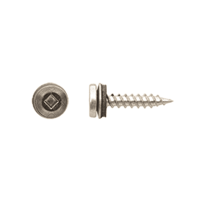 Muro NS0112TMP-W-CL #10 X 1-1/2 Self Drilling Screw with Sealing Washer (Box of 1,500)