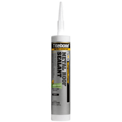 Titebond 61001 WeatherMaster Metal Roof Sealant - 10.1oz Cartridge / White (12 Pack)