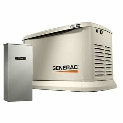 Generac 7043 Guardian 22kW (LP) / 19.5kW (NG) Air-Cooled Standby Generator with 200SE Transfer Switch Wi-Fi Enabled