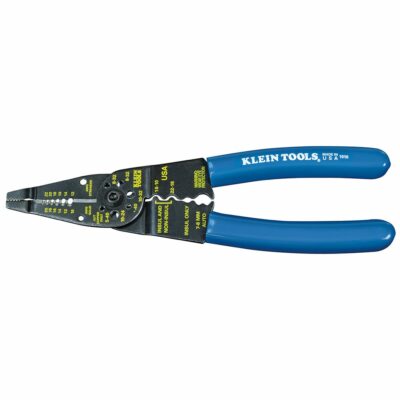 Klein Tools 1010 Long Nose Wire Cutter, Wire Crimper, Stripper and Bolt Cutter Multi Tool, 8" Long