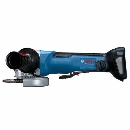 Bosch GWX18V-50PCN 18V X-LOCK EC Brushless Connected-Ready 4-1/2 In. – 5 In. Angle Grinder (side view)