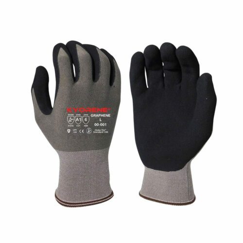 Armor Guys 00-001 Kyorene Nitrile Palm Gloves, Level A1 EN388 Cut 1, Gray