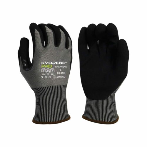 Armor Guys 00-850 Kyorene Pro Gloves with Black HCT® Palm Coating, Level A5 EN388 Cut 5 ABR 5