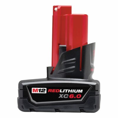 Milwaukee 48-11-2460 M12™ REDLITHIUM™ XC6.0 Battery (side view)