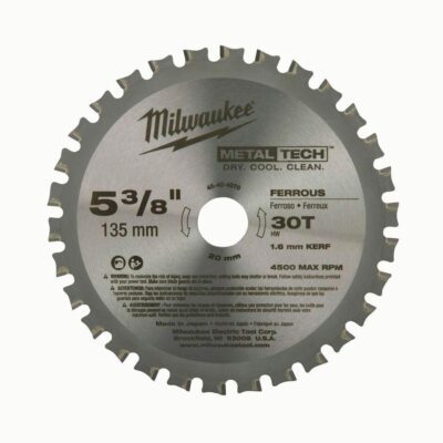 Milwaukee 48-40-4070 5-3/8" Ferrous Metal Circular Saw Blade, 30 Tooth