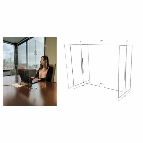 Foldable Clear Acrylic Work Station Guard