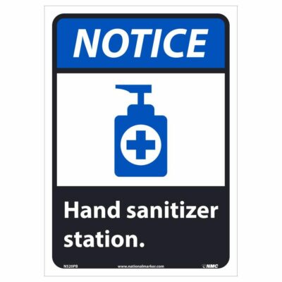 Notice – Hand Sanitizer Station Sign, 14" x 10"