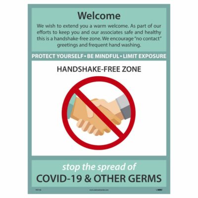 Welcome Handshake-Free Zone Poster