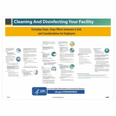 CLEANING AND DISINFECTING YOUR FACILITY POSTER