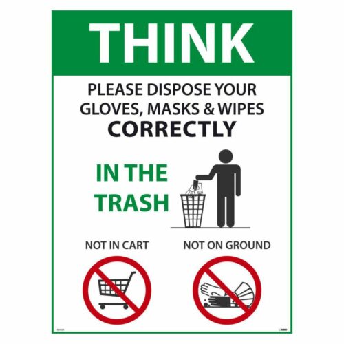 THINK PLEASE DISPOSE OF PROPERLY POSTER