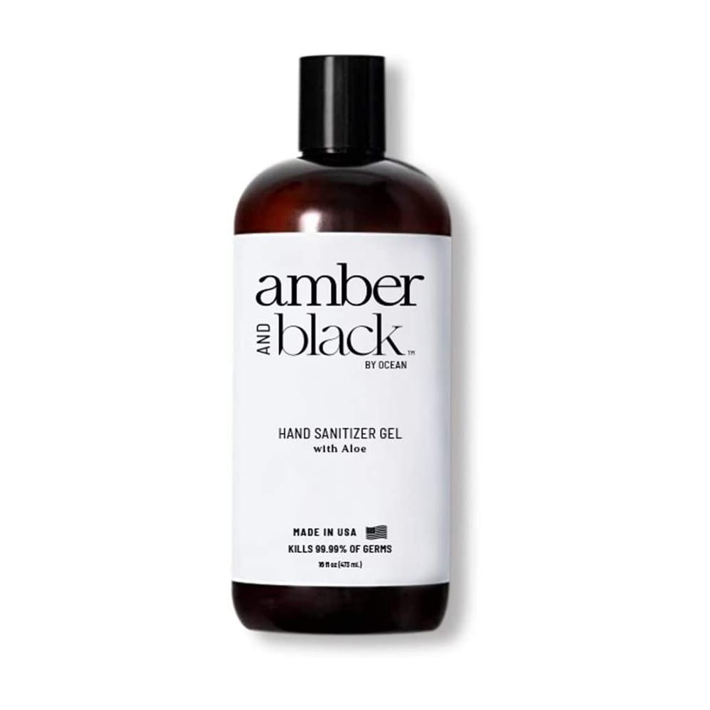 AMBER & BLACK 16-OZ HAND SANITIZER GEL - 70% ALCOHOL
