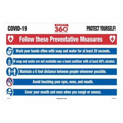 SAFETY 360 24 X36  FOLLOW THESE PREVENTION MEASURES