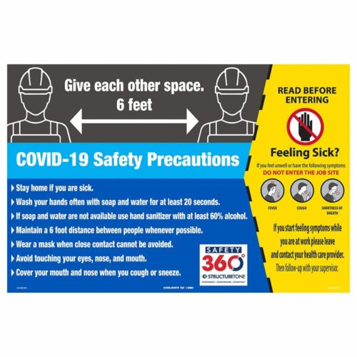 SAFETY 360 24 X36  GIVE EACH OTHER SPACE